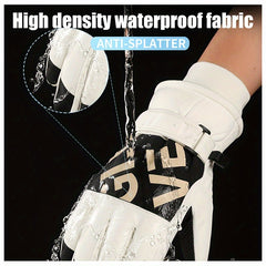 Waterproof Winter Ski Gloves for Men & Women - Anti Slip