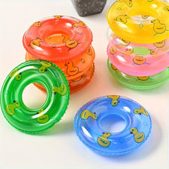 Mini Pet Swim Rings Duck Pattern Small Pet Swim Rings in Various Colors