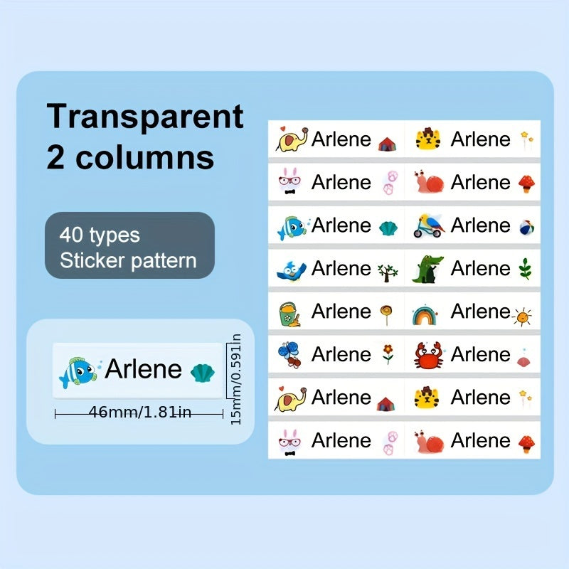 Custom Name Tag Stickers - Personalize Your Belongings!
