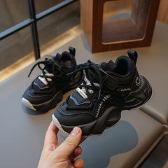 Solid Chunky Shoes for Boys Comfy Non Slip Casual Sneakers