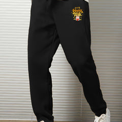 Men's Lion Print Sweatpants Chinese Year Jogger Pants