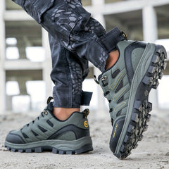 Men's Low Top Hiking Boots Non Slip Lace Up Shoes