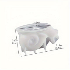3D Snail Silicone Mold for Desktop Ornament, Valentine Anniversary Decoration