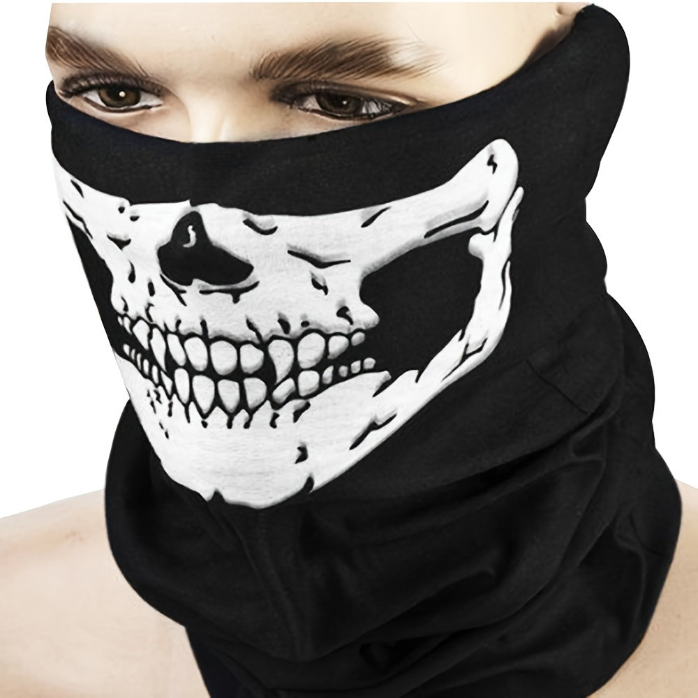 Party Cloak Skull Face Mask And Gloves Set for Cosplay Props