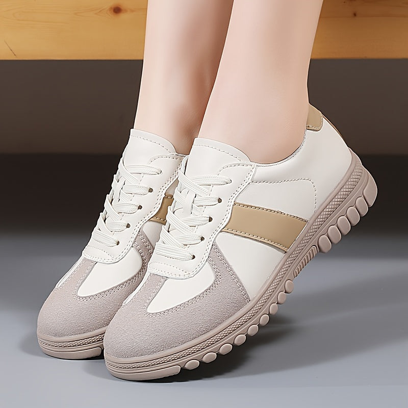 Women's Soft Sole Anti-slip Casual Board Shoes Low Flat Walking Shoes