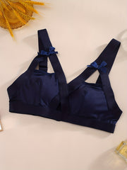 Cross Cut Out Bow Knot Sporty Bra