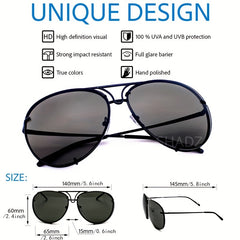 Aviator Sunglasses Thin Metal Frame Mirrored Lens UV Protection