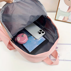 Plush Cat Cartoon Backpack Lightweight Travel Nylon Schoolbag