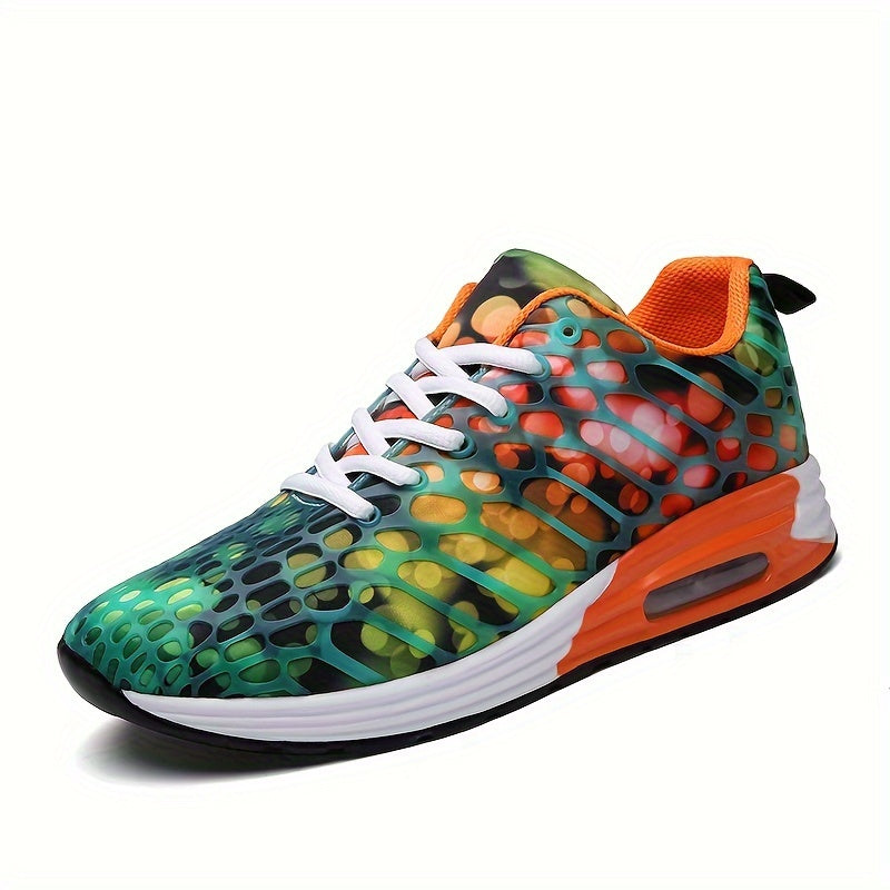 Women's Block Printing Non-slip Running Shoes with Air Cushion