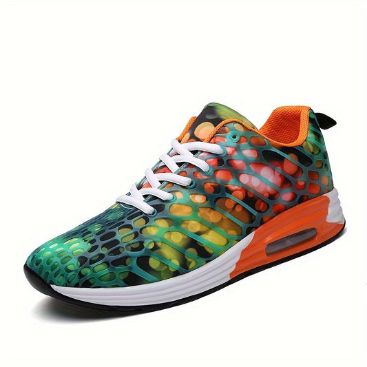 Women's Block Printing Non-slip Running Shoes with Air Cushion