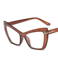 Vintage Cat Eye Glasses Frames - Oversized Retro Style Eyewear