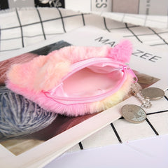 Cute Plush Kitten Coin Purse for Girls
