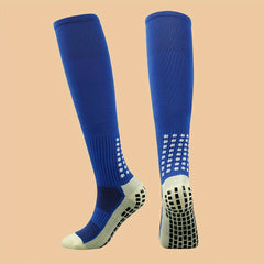 Anti Slip Soccer Socks Sweat Absorbing Breathable Grip Socks