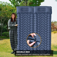 Inflatable Camping Sleeping Pad with Pillow