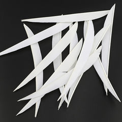 50pcs 12.7cm DIY Turkey Archery Fletches Shield Shape Vanes