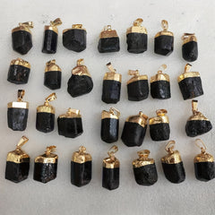 Tourmaline Pendant Natural Crystal Raw Stone Necklace