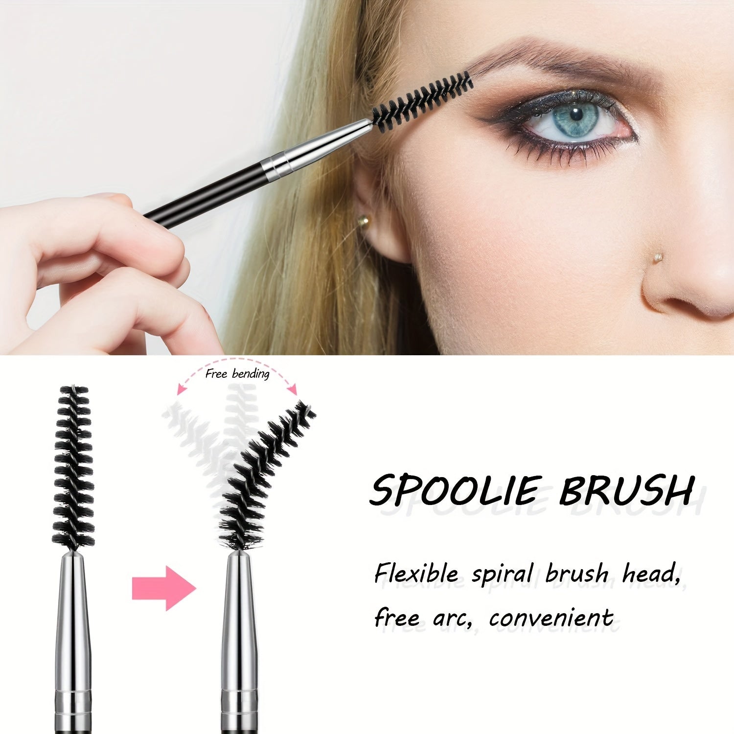 Eyebrow Brush Spoolie & Angled Brow Brush Set