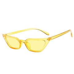 Small Cat Eye Sunglasses Vintage Skinny Frame Y2K Shades