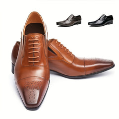 Men's Square Toe Oxford Shoes Non Slip Dress Shoes