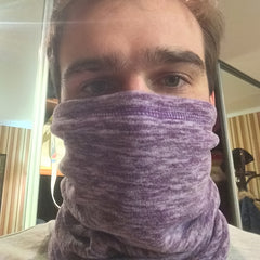 Meromibe Windproof Fleece Neck Warmer Thermal Scarf Ski Half Face Mask