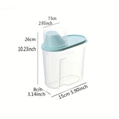 Transparent Plastic Rice Bucket Food Storage Jars