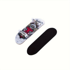 1pc 30mm Red Faced Fangs Finger Skateboard Toy