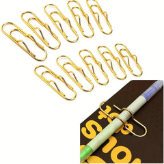 Metal Pen Clips Notebook Accessories Paper Clips For Easy Carrying
