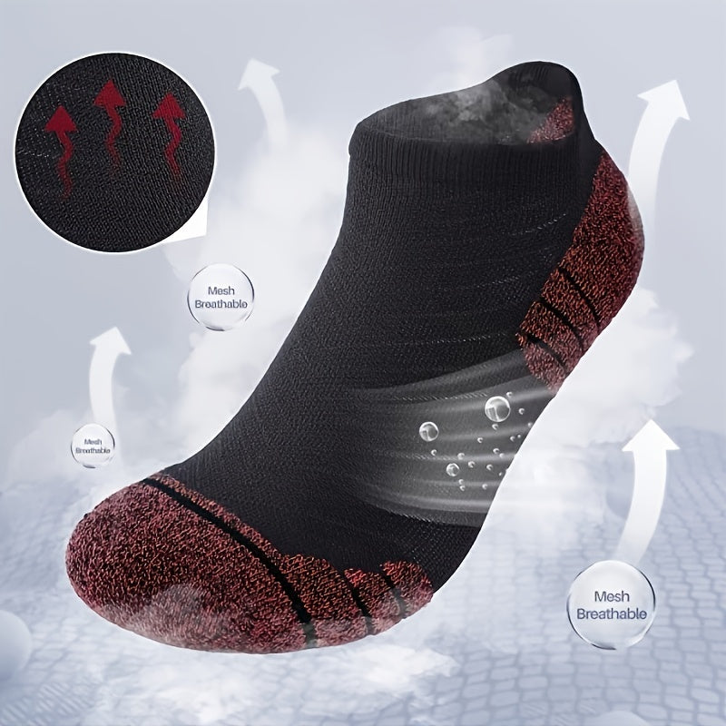 4 Pairs Unisex Cotton Compression Ankle Socks