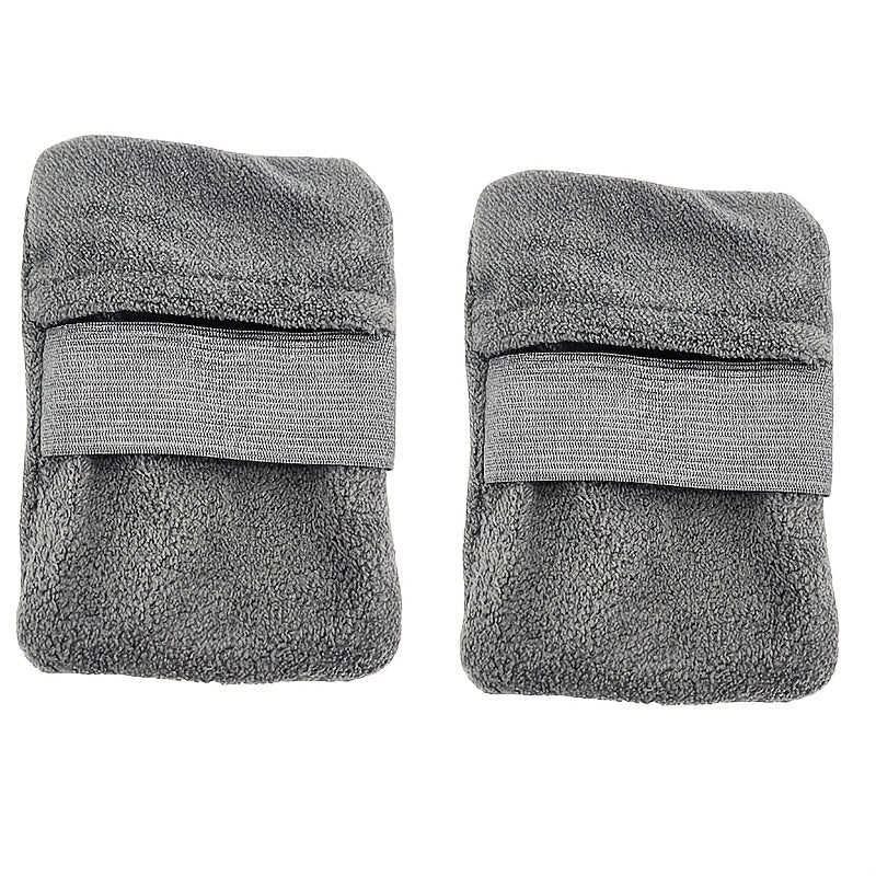 2pcs Beach Sand Removal Gloves Light Beige Color Large Size