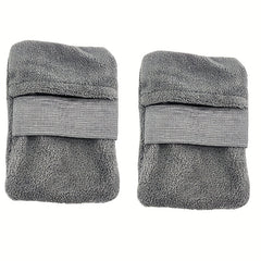 2pcs Beach Sand Removal Gloves Light Beige Color Large Size