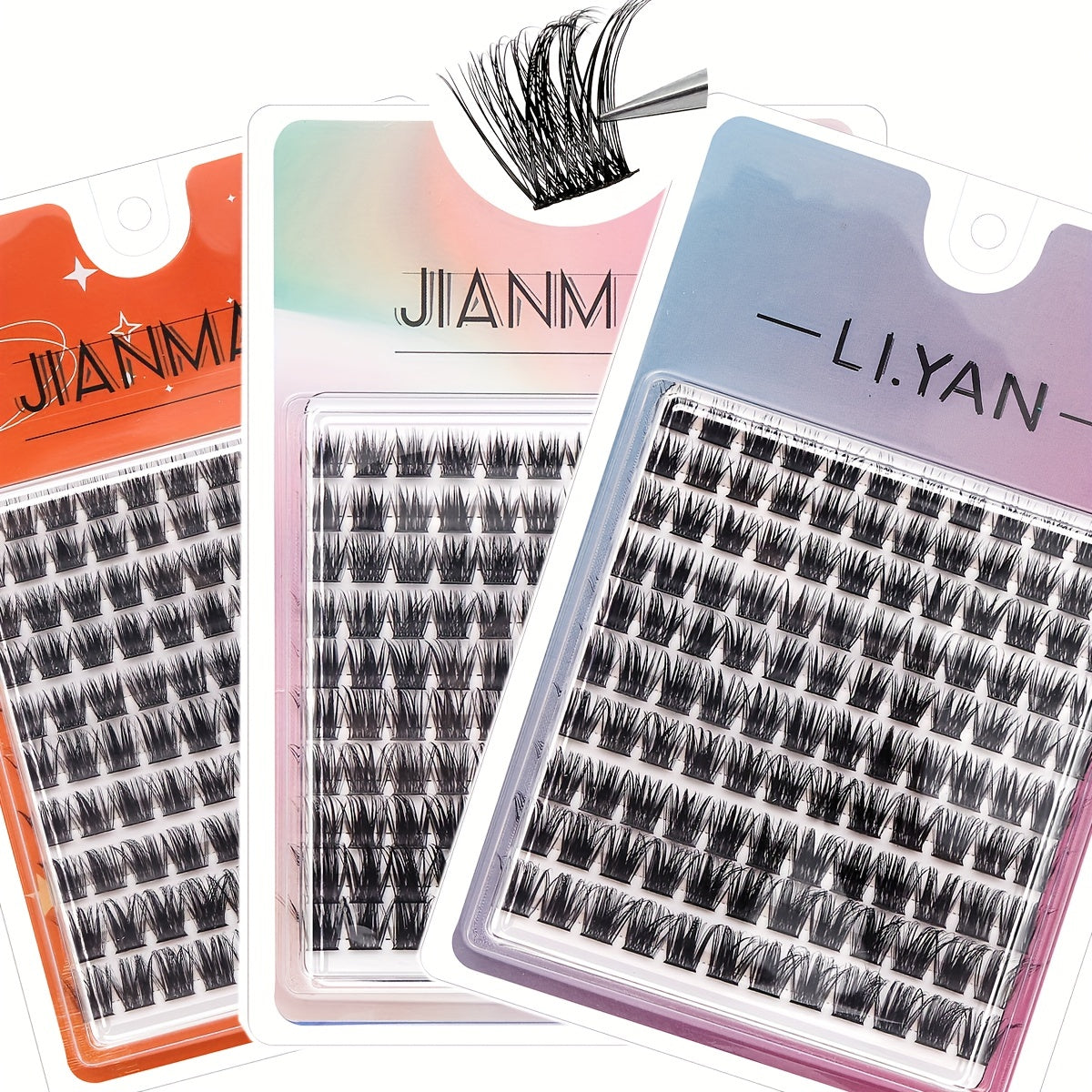 10 16mm Lash Clusters Individual Segmented False Eyelashes DIY Extensions