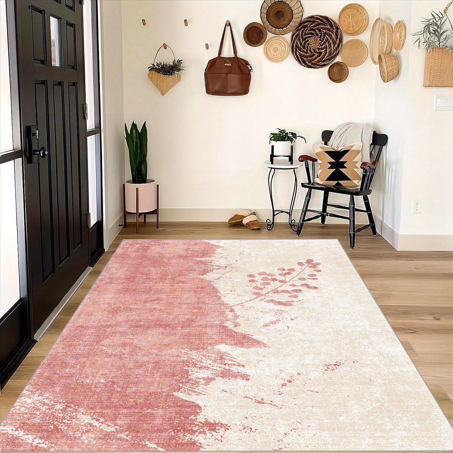 Geometric Soft Faux Sheepskin Floor Mat Washable Anti-skid Throw Rugs