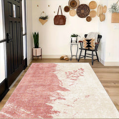 Geometric Soft Faux Sheepskin Floor Mat Washable Anti-skid Throw Rugs