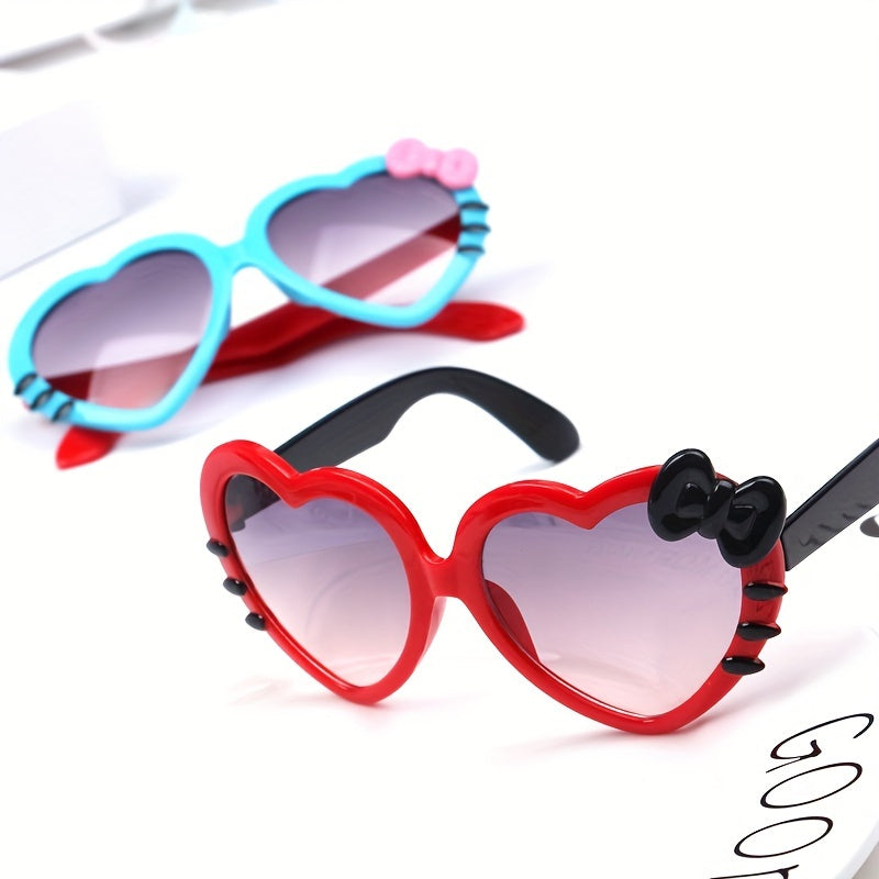 Y2K Heart Frame Sunglasses UV Protection for Summer Party