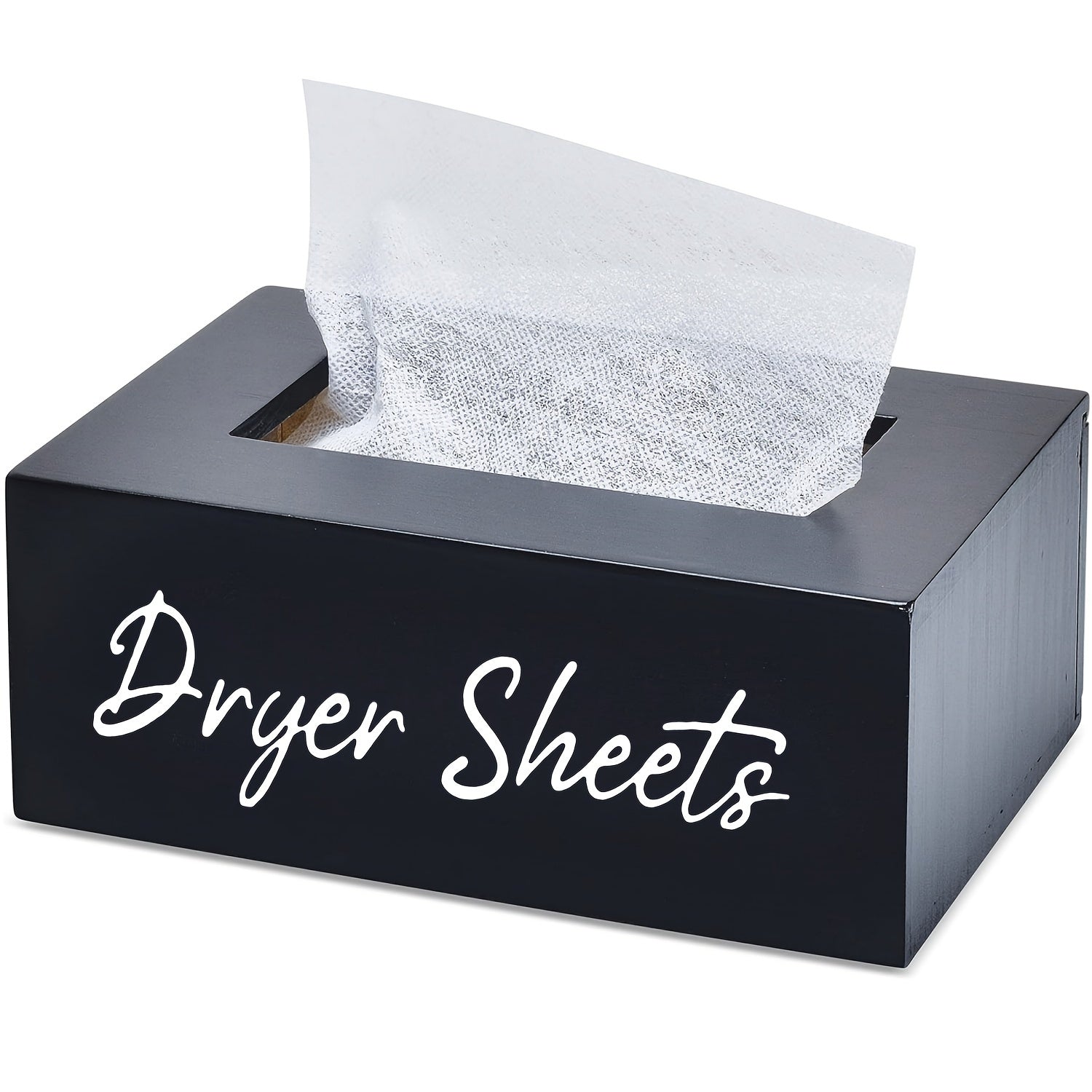 Wooden Tissue Box Laundry Dryer Paper Holder Decorative Storage Box