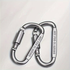 Thick Bottle Hanging Buckle Aluminum Alloy D ring For Camping