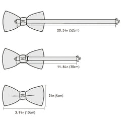 Boys Vintage Bow Tie & Handkerchief Set for Party Performance