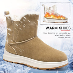 Thick Cozy Snow Boots Fur Lined Winter Shoes