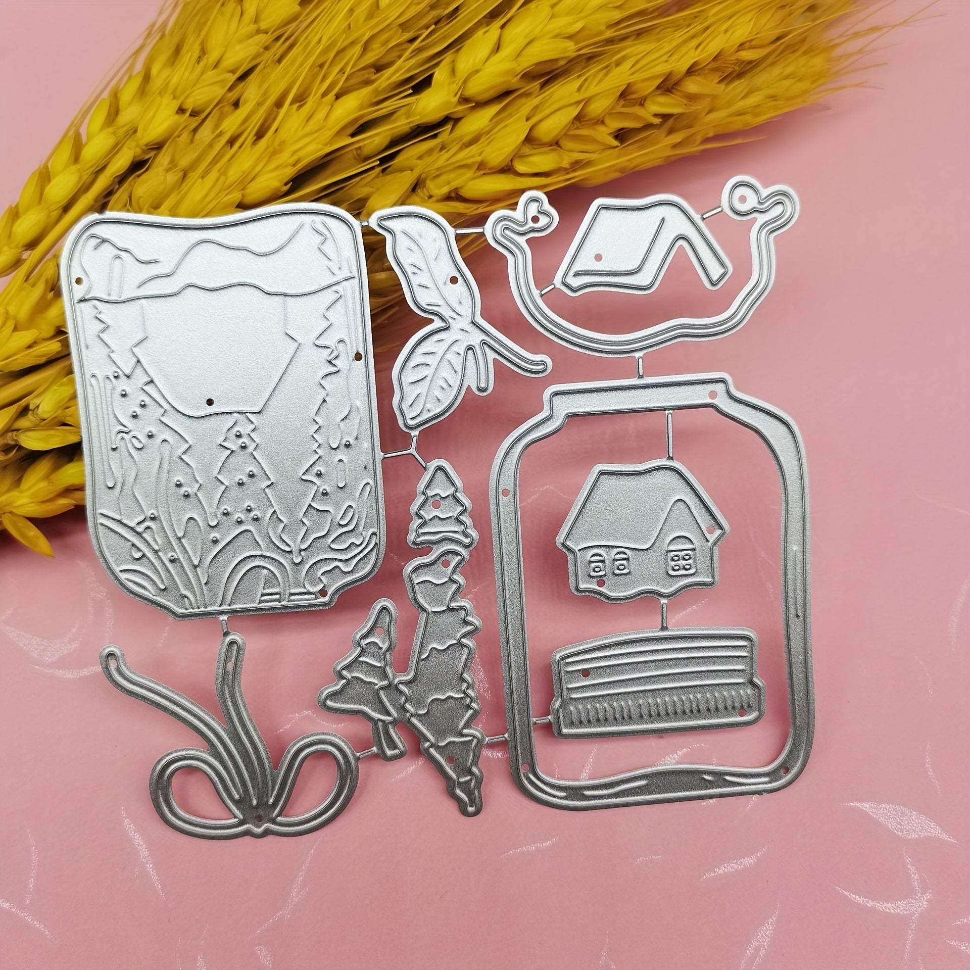 1pc Drift Bottle Metal Cutting Dies Stencil For Greeting Card Decoration