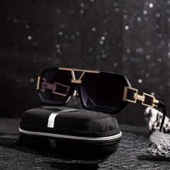 Men's Square Frame Sunglasses UV Protection