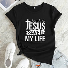 Letter Graphic Breathable Sports T-Shirt Women's Activewear