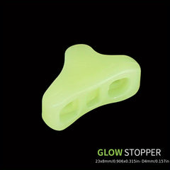 10pcs Fluorescent Safety Buckles for Canopy Wind Ropes Luminous Triangle