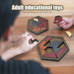 Wooden Octagonal Puzzle Toy for Family Interaction