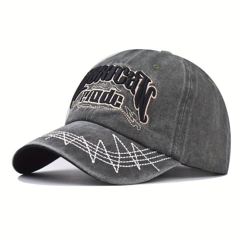 Vintage Washed Distressed Cotton Baseball Hat Dad Hat Adjustable Cap