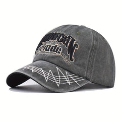 Vintage Washed Distressed Cotton Baseball Hat Dad Hat Adjustable Cap