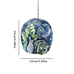 Acrylic Rabbit Moon Garden Ornament Pendant