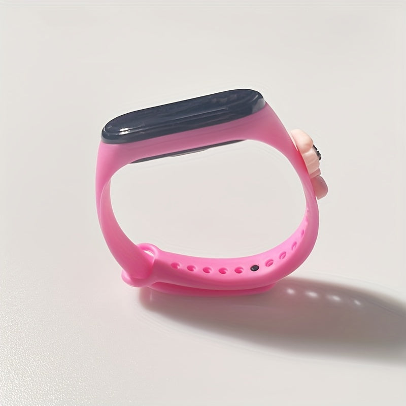 Oval Electronic Watch LED Screen Waterproof Doll Cartoon Wristwatch