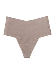 6pcs Seamless Solid Thongs Soft Comfy Stretchy Intimates Panties Women's