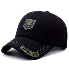 Men's Camo Embroidered Baseball Cap UV Protection Sun Hat
