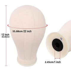 55 88 Cm Mannequin Head With Stand Canvas Head For DIY Wig Making